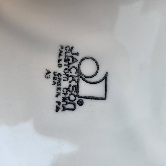 1pc RARE Vtg Jackson China Hummingbird 9.5" Chop Plate~Cooks Rest, Union… - Picture 13 of 14